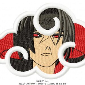 Uchiha Itachi Embroidery Design File Naruto Anime Embroidery Design Machine Design Pes Dst. Nike Itachi embroidery